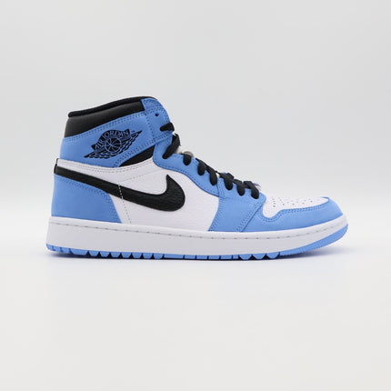 DQ0660-400 Nike Air Jordan 1 High Golf University Blue UNC Black White (Men's)