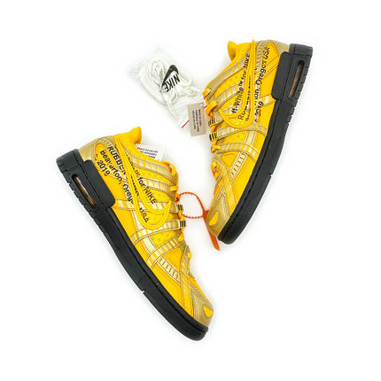 CU6015-700 Nike Air Rubber Dunk Off-White University Gold Yellow Black White