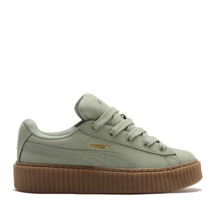 396813-02 Fenty Puma Creeper Phatty Nubuck Green Fog Puma Gold Gum (Men's)