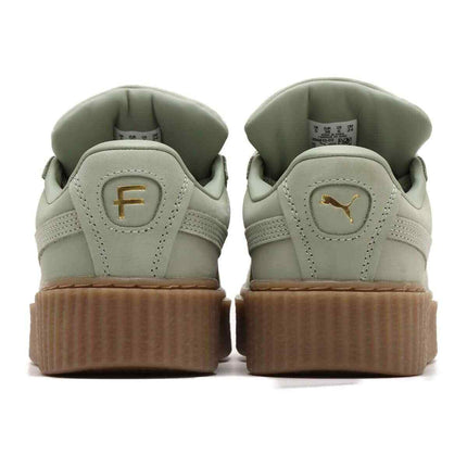 396813-02 Fenty Puma Creeper Phatty Nubuck Green Fog Puma Gold Gum (Men's)