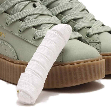 396813-02 Fenty Puma Creeper Phatty Nubuck Green Fog Puma Gold Gum (Men's)