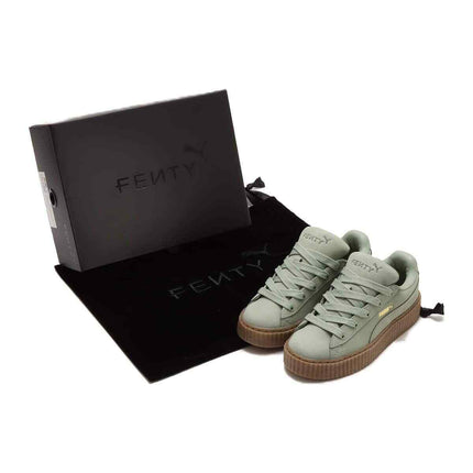 396813-02 Fenty Puma Creeper Phatty Nubuck Green Fog Puma Gold Gum (Men's)