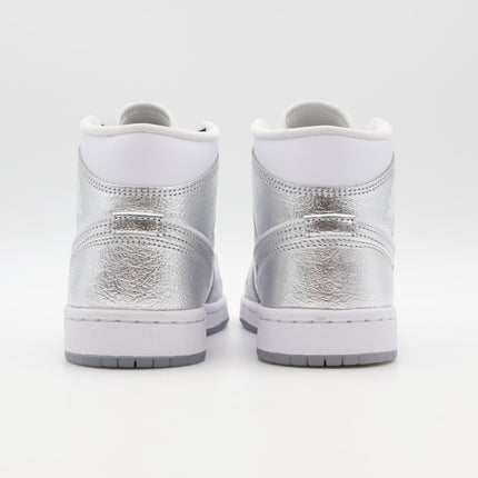 FN5031-100 Nike Air Jordan 1 Mid SE Metallic Silver (Women's)