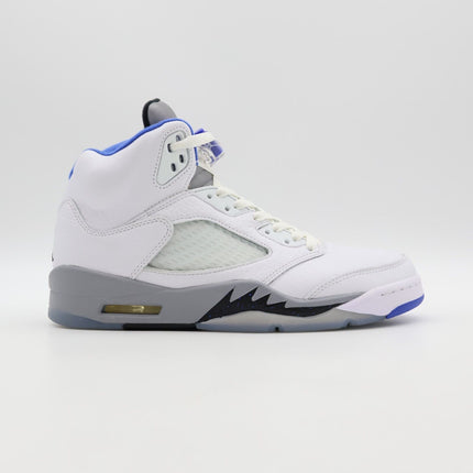 DD0587-140 Nike Air Jordan 5 White Stealth 2.0 Black Hyper Royal Blue (Men's)