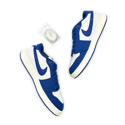 DX4981-103 Nike Air Jordan 1 Low KO Royal Blue White Kentucky Canvas (Men's)