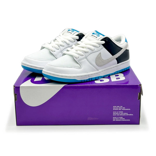 BQ6817-101 Nike SB Dunk Low Laser Blue White Black Grey