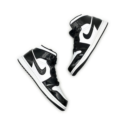 DD1649-001 Nike Air Jordan 1 Mid SE All-Star Carbon Fiber Black White Panda