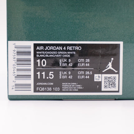 FQ8138-103 Nike Air Jordan 4 Retro Oxidized Green (Men's)