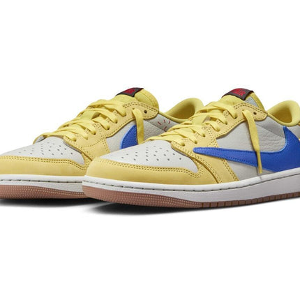 DZ4137-700 Travis Scott Nike Air Jordan 1 Retro Low OG Canary (Women's)