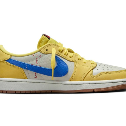 DZ4137-700 Travis Scott Nike Air Jordan 1 Retro Low OG Canary (Women's)