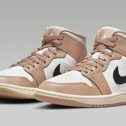 BQ6472-103 Nike Air Jordan 1 Mid Desert (Women's)