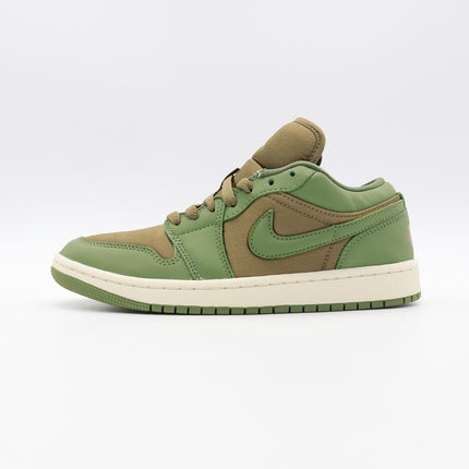 FB9893-300 Nike Air Jordan 1 Low SE Brown Kelp Sky J Light Olive (Women's)