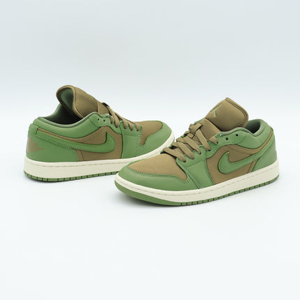 FB9893-300 Nike Air Jordan 1 Low SE Brown Kelp Sky J Light Olive (Women's)