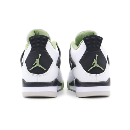 AQ9129-103 Nike Air Jordan 4 Oil Green Seaform White Black Khaki Grey (Women's)