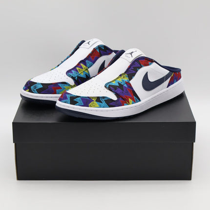 FJ1214-100 Nike Air Jordan 1 Mule Golf White Speed Yellow Red Obsidian (Men's)