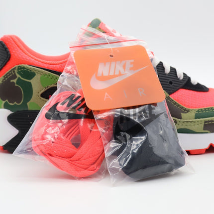 CW6024-600 atmos Nike Air Max 90 Reverse Duck Camo Infrared Black Sage (Men's)