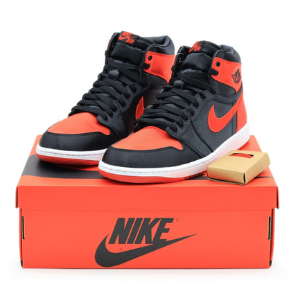 FD4810-061 Nike Air Jordan 1 Retro High OG Satin Bred Black White (Women's)