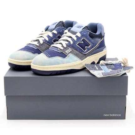 BB550J New Balance 550 Boro Pack Indigo Blue Denim White Sail (Men's)