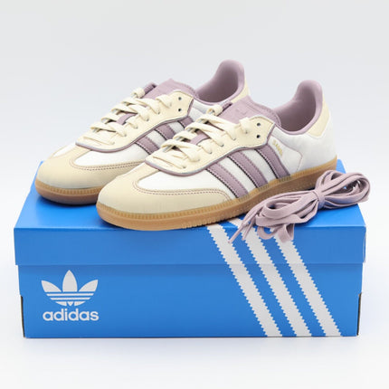 IE1417 adidas Originals Samba OG Cream Gold Metallic Preloved Fig (Women's)