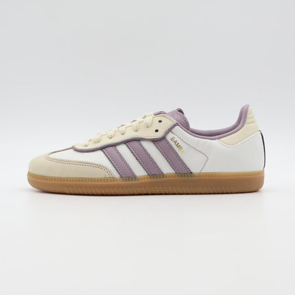 IE1417 adidas Originals Samba OG Cream Gold Metallic Preloved Fig (Women's)