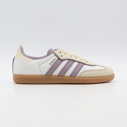 IE1417 adidas Originals Samba OG Cream Gold Metallic Preloved Fig (Women's)