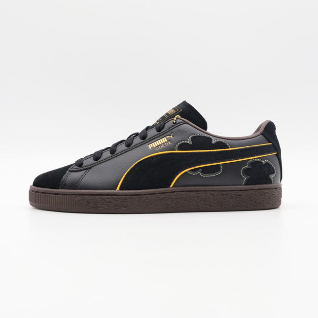 396525-01 ONE PIECE Puma Suede Blackbeard Puma Black Dark Chocolate (Men's)