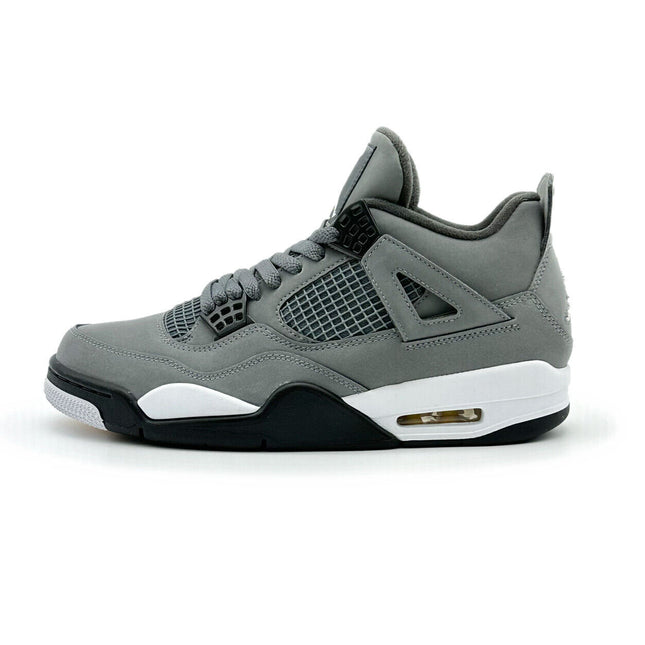 308497-007 Nike Air Jordan 4 Retro Cool Grey Chrome Dark Charcoal White Steel