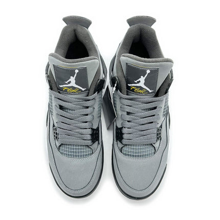 308497-007 Nike Air Jordan 4 Retro Cool Grey Chrome Dark Charcoal White Steel