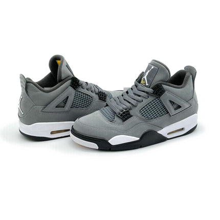 308497-007 Nike Air Jordan 4 Retro Cool Grey Chrome Dark Charcoal White Steel