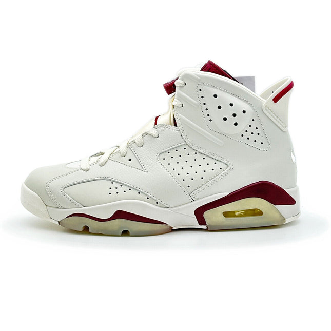 384664-116 Nike Air Jordan 6 Retro Maroon White Red Cream Ivory Burgundy Wine