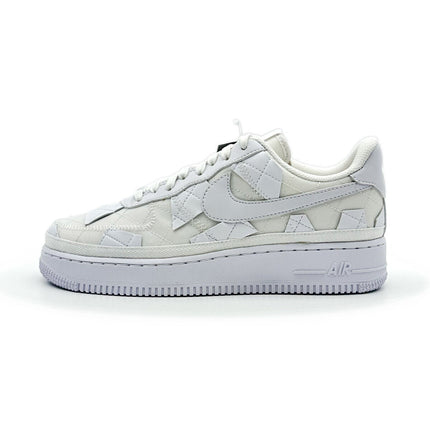 DZ3674-100 Nike Air Force 1 Low Billie Eilish Triple White Off Patch Work Mosaic