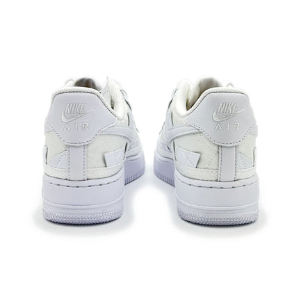 DZ3674-100 Nike Air Force 1 Low Billie Eilish Triple White Off Patch Work Mosaic