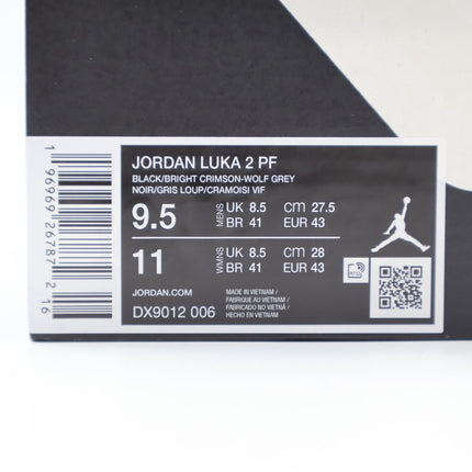 DX9012-006 Nike Jordan Luka 2 Bred (Men's)