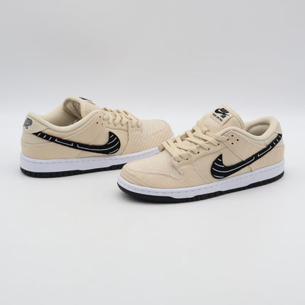 FD2627-200 Albino & Preto Nike SB Dunk Low Pro Pearl White Fossil Sail (Men's)