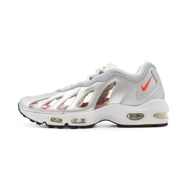 CV7652-001 Nike Air Max 96 Supreme Metallic Silver Bullet Speed Red (Men's)