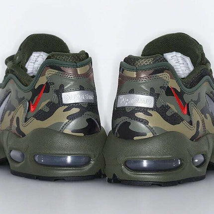 CV7652-300 Nike Air Max 96 Supreme Camo Dark Army Speed Red Clear (Men's)