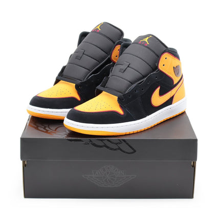 FJ4923-008 Nike Air Jordan 1 Mid SE Fat Tongue Vivid Orange Black (Men's)