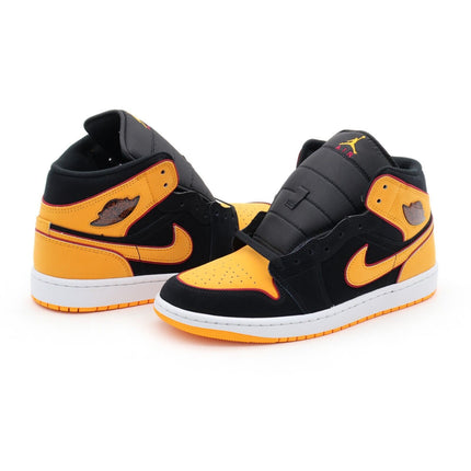 FJ4923-008 Nike Air Jordan 1 Mid SE Fat Tongue Vivid Orange Black (Men's)