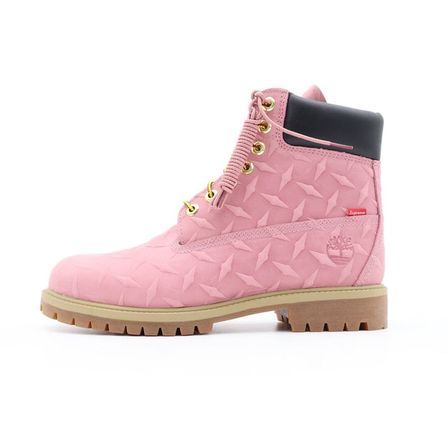 TB0A6DF9661 Supreme Timberland Diamond Plate 6inch Premium Waterproof Boot Pink