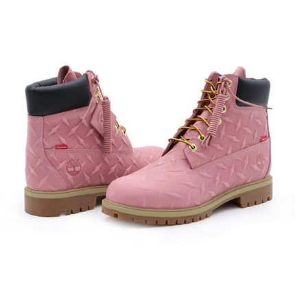 TB0A6DF9661 Supreme Timberland Diamond Plate 6inch Premium Waterproof Boot Pink