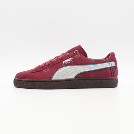 396521-01 ONE PIECE Puma Suede Red Hair Shanks Regal Red Puma Silver (Men's)