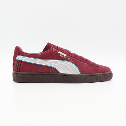 396521-01 ONE PIECE Puma Suede Red Hair Shanks Regal Red Puma Silver (Men's)