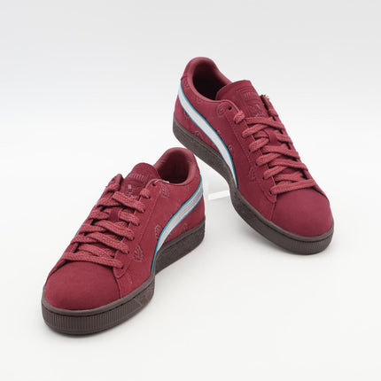 396521-01 ONE PIECE Puma Suede Red Hair Shanks Regal Red Puma Silver (Men's)