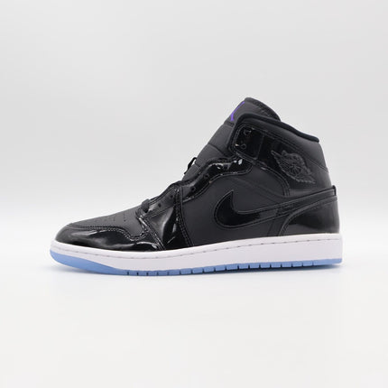 DV1308-004 Nike Air Jordan 1 Mid Space Jam Black Dark Concord White (Men's)