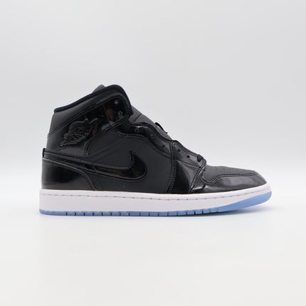 DV1308-004 Nike Air Jordan 1 Mid Space Jam Black Dark Concord White (Men's)