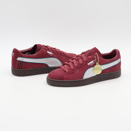 396521-01 ONE PIECE Puma Suede Red Hair Shanks Regal Red Puma Silver (Men's)