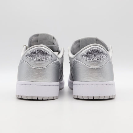 HM0365-002 Nike Air Jordan 1 Retro Low OG Metallic Silver with Briefcase (Men's)