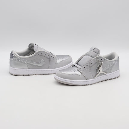 HM0365-002 Nike Air Jordan 1 Retro Low OG Metallic Silver with Briefcase (Men's)