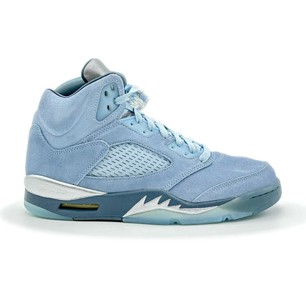 DD9336-400 Nike Air Jordan 5 Retro Blue Bird Photo Football Grey Metallic Silver