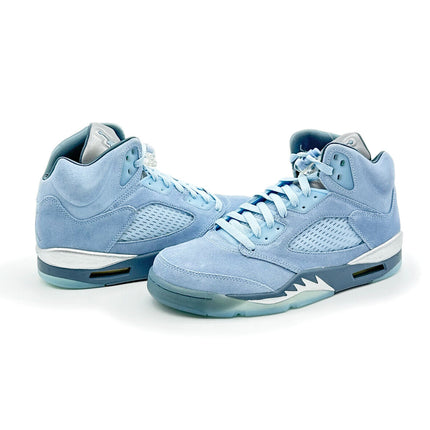 DD9336-400 Nike Air Jordan 5 Retro Blue Bird Photo Football Grey Metallic Silver